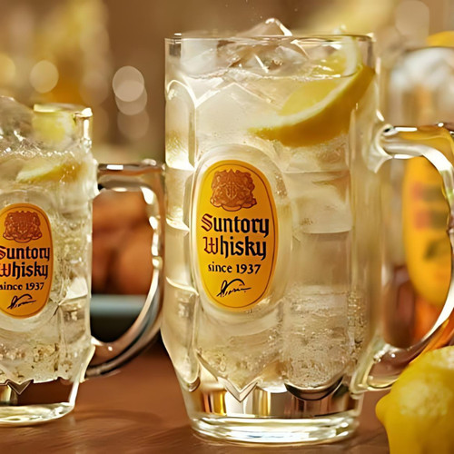 Suntory kaku highball glasses - suntory,